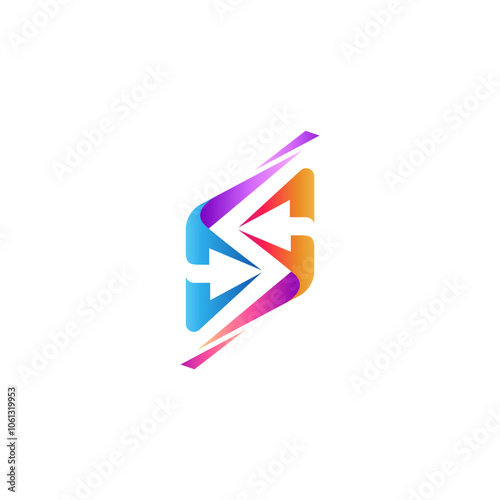 S letter logo with arrow element modern flat design style Free Download S letter logo with arrow element modern flat design style - GFXLoad