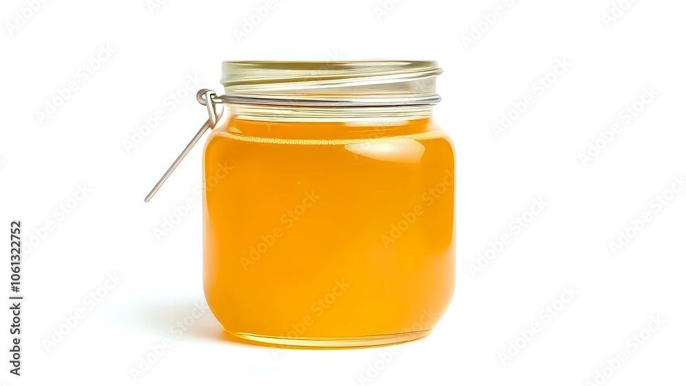 Ghee Jar on White Background Ghee Jar on White Background