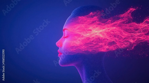 Ethereal Portrait with Colorful Smoke Effect