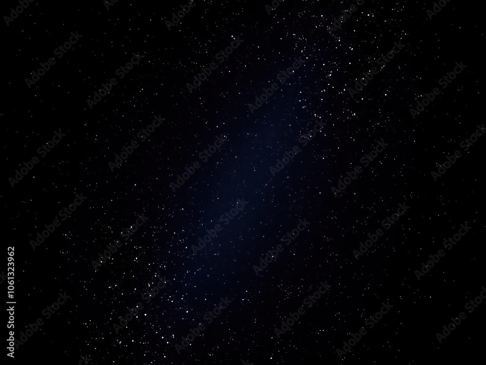 Fototapeta premium Stunning night sky with twinkling stars against a black backdrop, sparkling, serene, ethereal