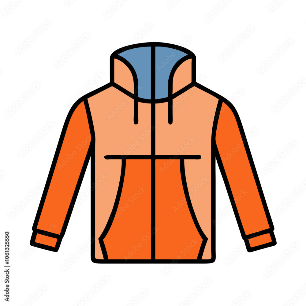 anorak vector icon, dress icon, vector clothing icon - simple vector illustration of a anorak , in a simple and clean style, for business and fashion graphics. clothing flat illustration. anorak vector icon, dress icon, vector clothing icon - simple vector illustration of a anorak , in a simple and clean style, for business and fashion graphics. clothing flat illustration.