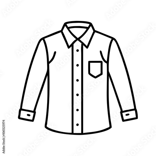 button down shirt  illustration
