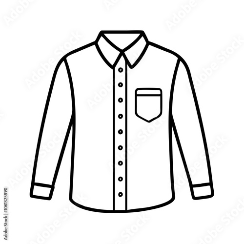 button down shirt  illustration