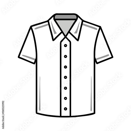 button down shirt  illustration