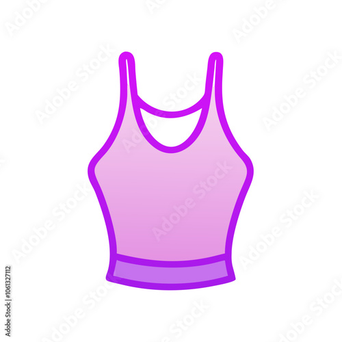 halter top vector icon, dress icon, vector clothing icon - simple vector illustration of a halter top , in a simple and clean style, for business and fashion graphics. clothing flat illustration.