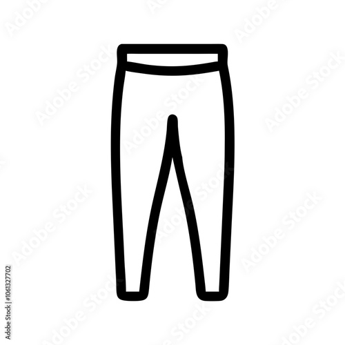 leggings  vector icon, dress icon, vector clothing icon - simple vector illustration of a leggings , in a simple and clean style, for business and fashion graphics. clothing flat illustration.
