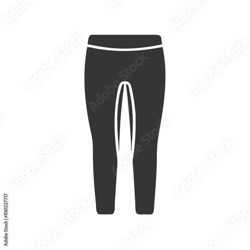 leggings  vector icon, dress icon, vector clothing icon - simple vector illustration of a leggings , in a simple and clean style, for business and fashion graphics. clothing flat illustration.