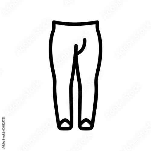 leggings  vector icon, dress icon, vector clothing icon - simple vector illustration of a leggings , in a simple and clean style, for business and fashion graphics. clothing flat illustration.