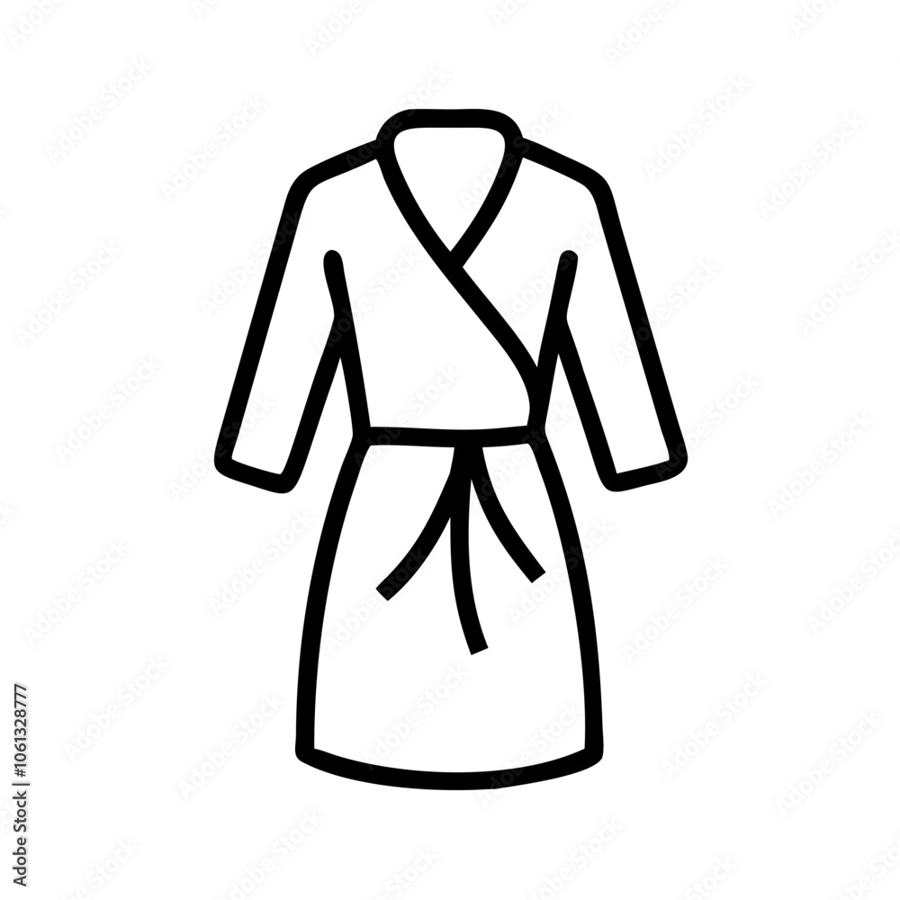 wrap dress vector icon, dress icon, vector clothing icon - simple vector illustration of a wrap dress , in a simple and clean style, for business and fashion graphics. clothing flat illustration. wrap dress vector icon, dress icon, vector clothing icon - simple vector illustration of a wrap dress , in a simple and clean style, for business and fashion graphics. clothing flat illustration.