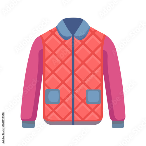 puffer jacket  vector, puffer jacket  illustration,