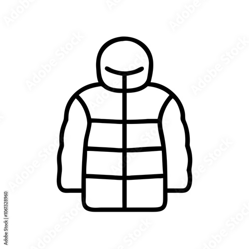 puffer jacket  vector, puffer jacket  illustration,