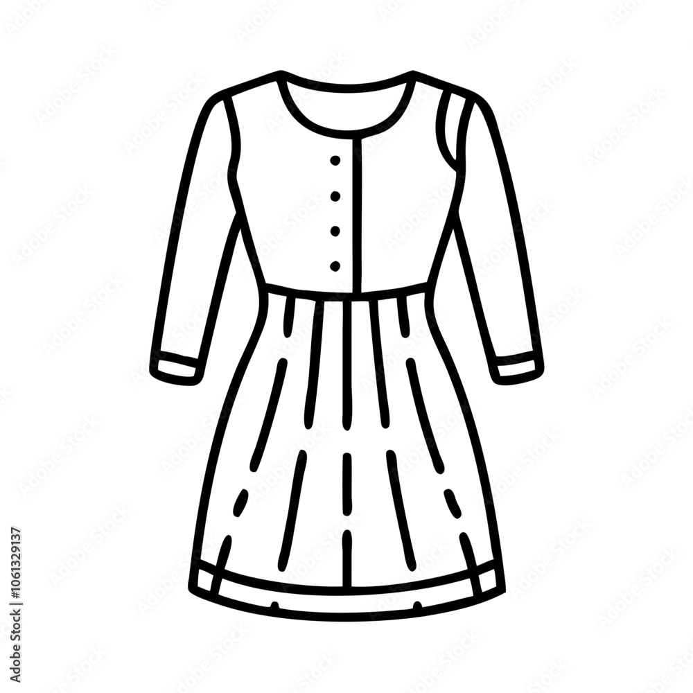 shift dress vector icon, dress icon, vector clothing icon - simple vector illustration of a shift dress , in a simple and clean style, for business and fashion graphics. clothing flat illustration. shift dress vector icon, dress icon, vector clothing icon - simple vector illustration of a shift dress , in a simple and clean style, for business and fashion graphics. clothing flat illustration.