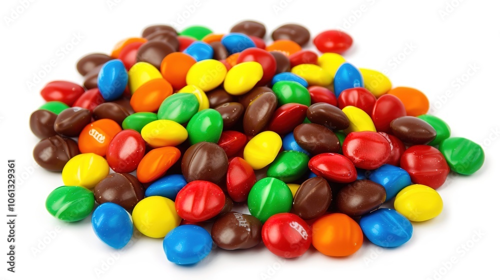Candy on a white background presents a sweet and enticing sight. A colorful display of treats that brings joy and indulgence. Candy on a white background presents a sweet and enticing sight. A colorful display of treats that brings joy and indulgence.