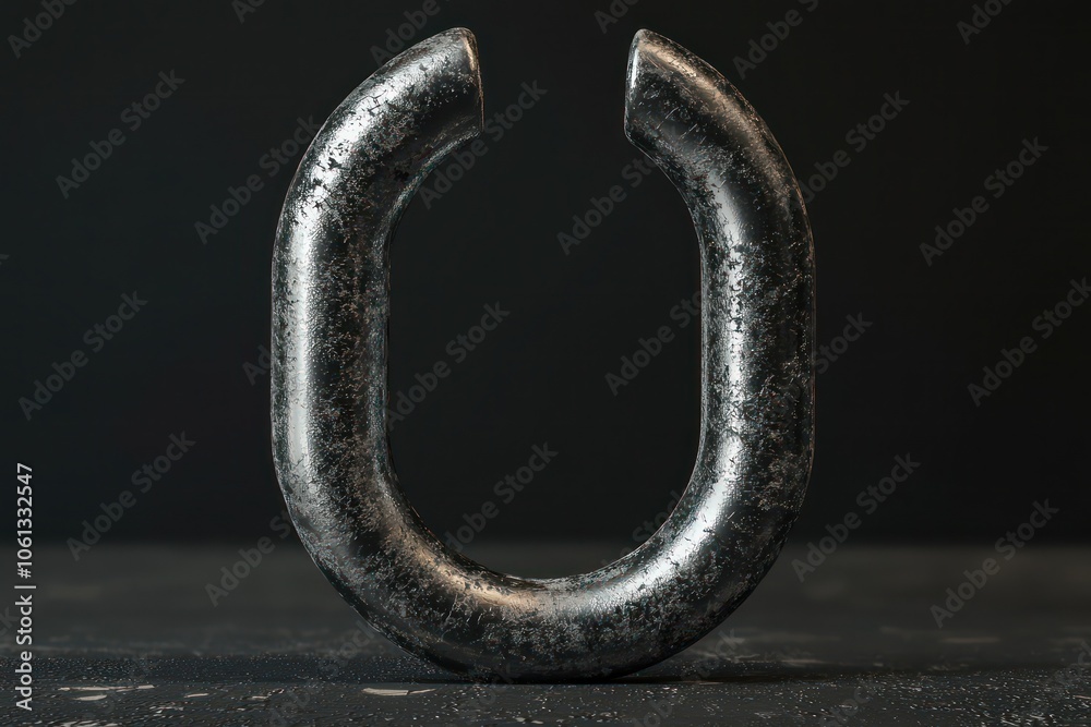 High-resolution 3D visual of a powerful horseshoe magnet. High-resolution 3D visual of a powerful horseshoe magnet.