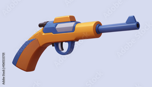 shotgun toy isolated on white background