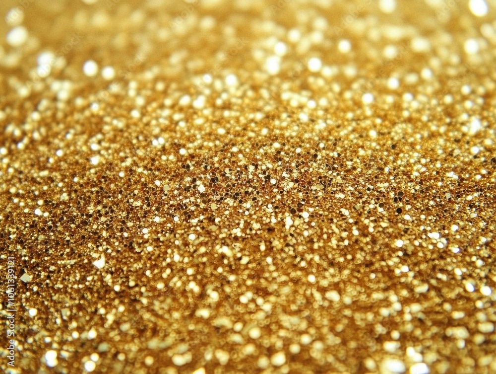 Gold Glitter Background Close Up Gold Glitter Background Close Up
