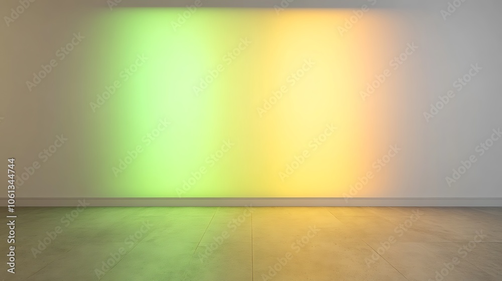 Empty Room with Colorful Lights Light Gradient Background with Room for Typography Empty Room with Colorful Lights Light Gradient Background with Room for Typography