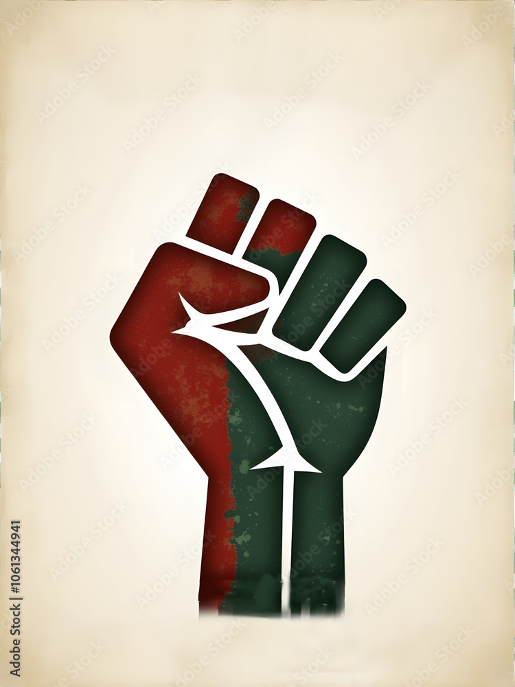 Fototapeta premium International Human Rights Day. The concept of freedom of speech generated by AI