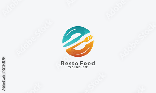 Restaurant logo design vector template