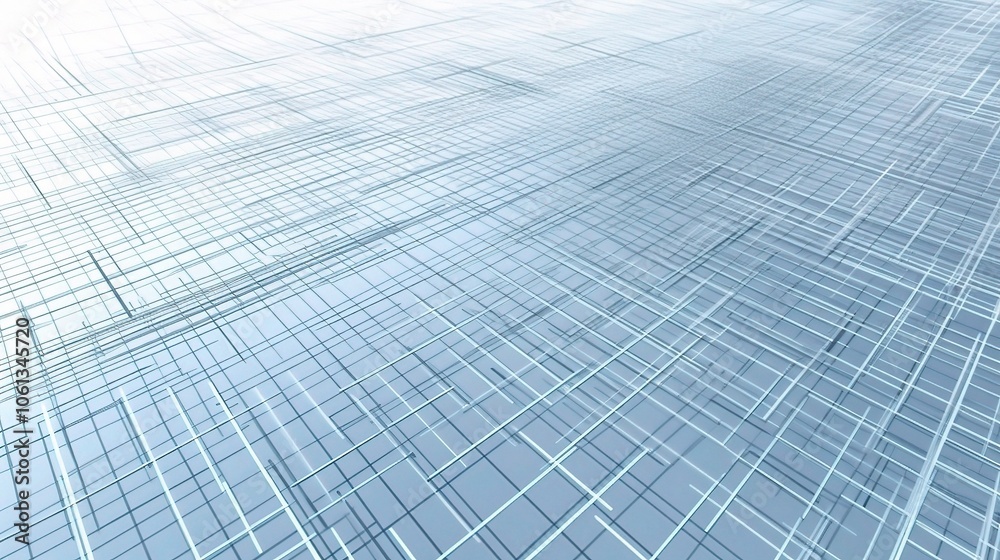 Modern Blue Grid Pattern on White Background Modern Blue Grid Pattern on White Background
