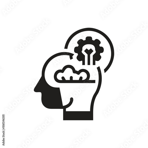 Cognitive thinking icon