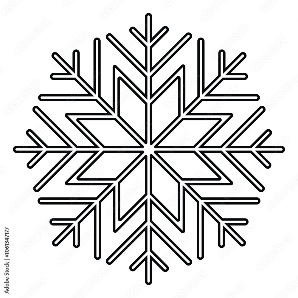 Snow icon, snowflake icon, vector, silhouette. Winter Icons, Snowflake symbol. Stock line art black. Vector illustration. Snow icon, snowflake icon, vector, silhouette. Winter Icons, Snowflake symbol. Stock line art black. Vector illustration.