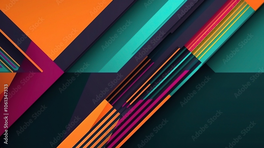 Modern Vibrant Geometric Background Design