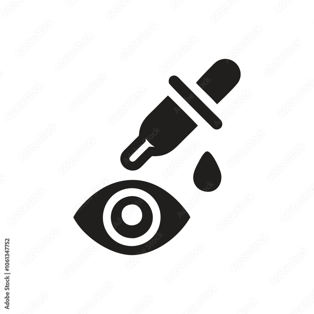 Eye Dropper Drop Vector Icon Eye Dropper Drop Vector Icon