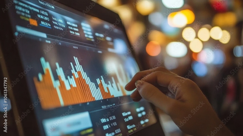 Analyzing Stock Market Data on Computer Screen Analyzing Stock Market Data on Computer Screen