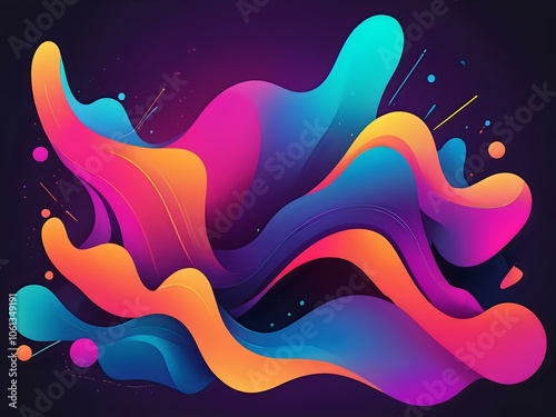 abstract neon color gradient background. abstract background