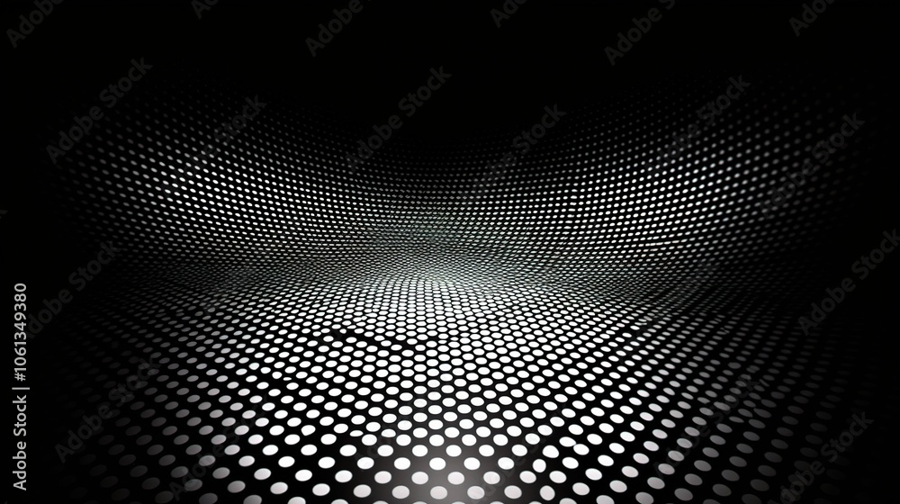 Monochrome Halftone Raster Background Effect Monochrome Halftone Raster Background Effect