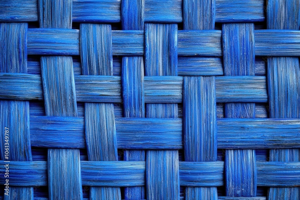 A close-up of a woven texture featuring various shades of blue, showcasing intricate patterns and craftsmanship. A close-up of a woven texture featuring various shades of blue, showcasing intricate patterns and craftsmanship.