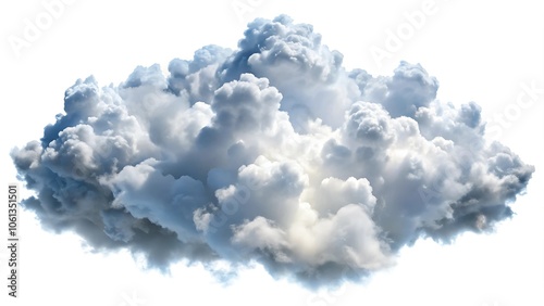 White Clouds on a Background