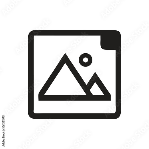 Photo gallery vector icon