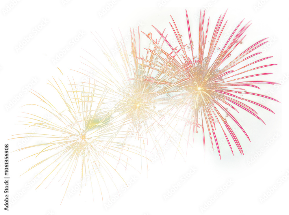 Obraz premium PNG Fountains fireworks in the sky outdoors nature night.