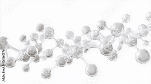 dna molecule background, Hyaluronic acid ingredient, transparent liquid texture, fluid, bubbles in water photo