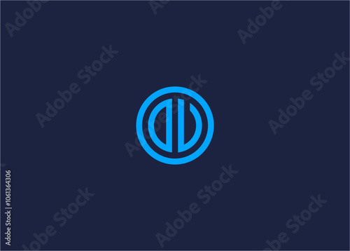 Letter db circle logo icon design vector design template inspiration