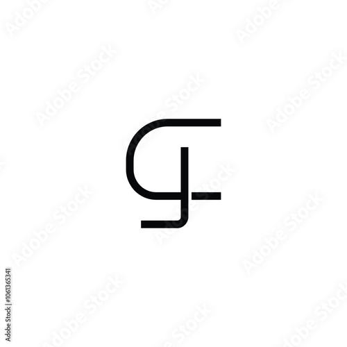 CJ monogram logo design letter text name symbol monochrome logotype alphabet character simple logo