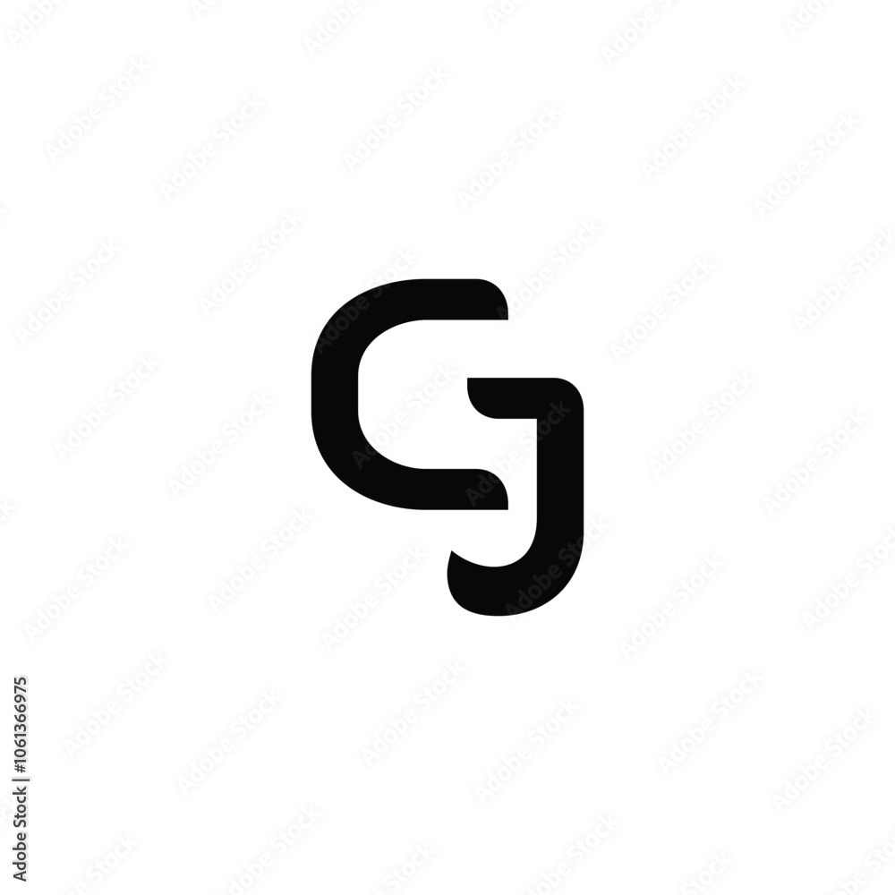 CJ monogram logo design letter text name symbol monochrome logotype alphabet character simple logo CJ monogram logo design letter text name symbol monochrome logotype alphabet character simple logo