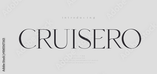 Elegant modern logo beauty font alphabet. Typography beautiful minimal luxury classic letter serif fonts fashion wedding vintage retro logos. vector illustration