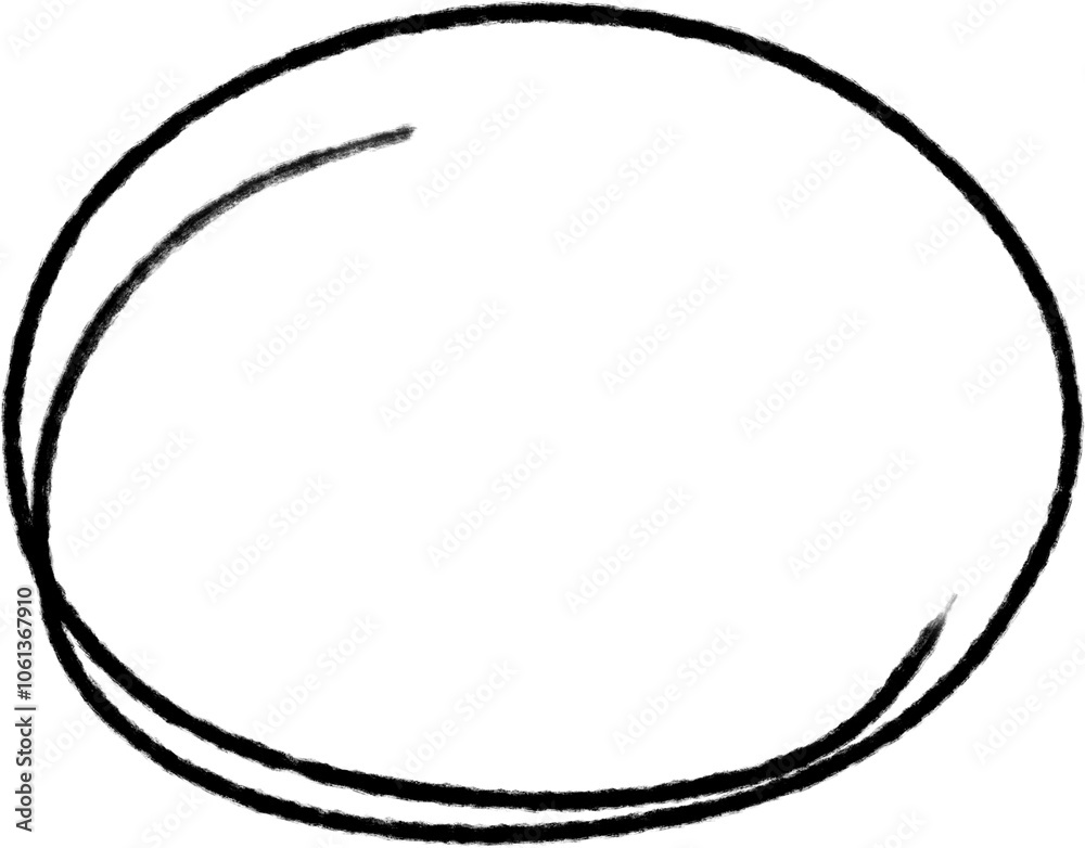 Hand drawn sketch line oval and circle doodle. design decoration elements Hand drawn sketch line oval and circle doodle. design decoration elements