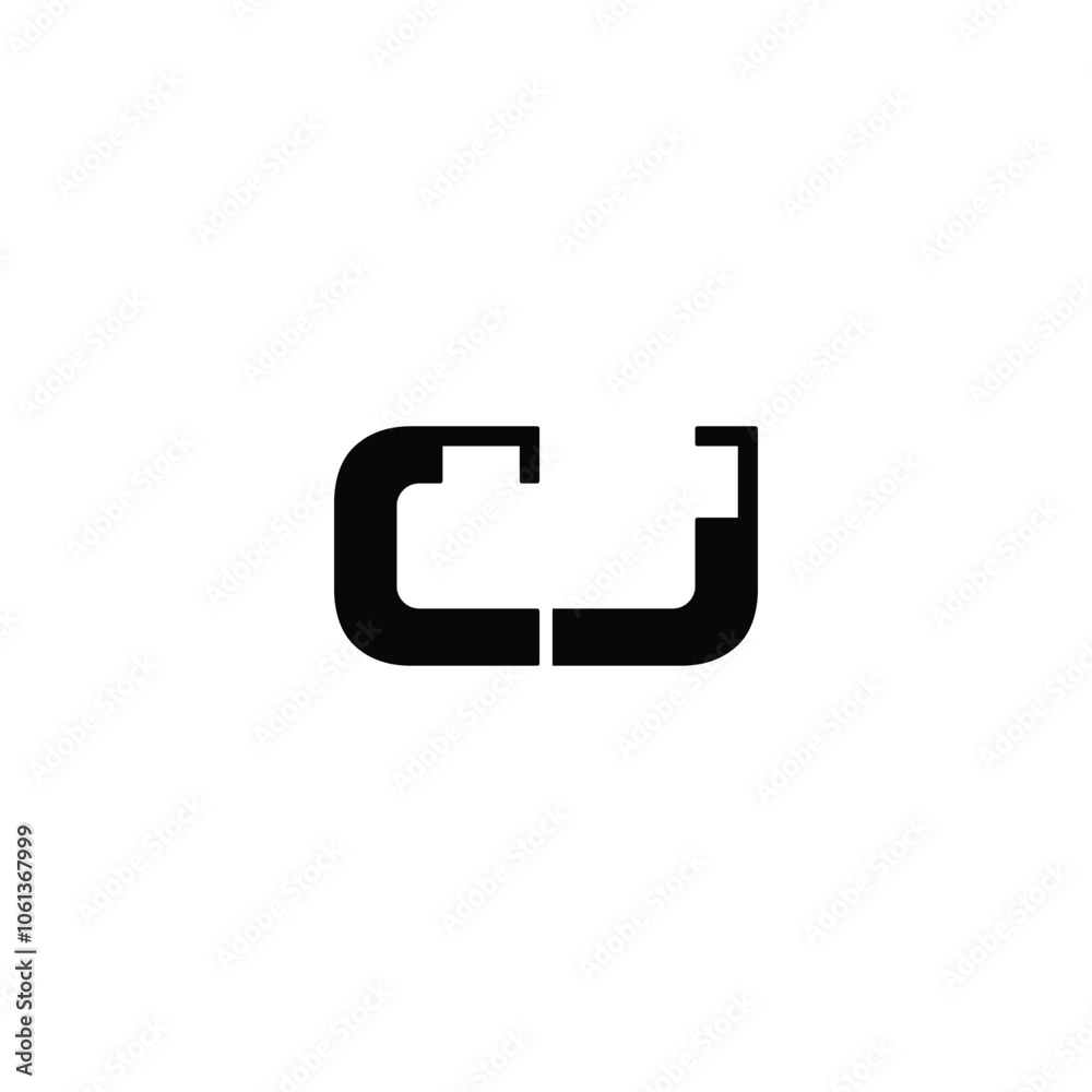 CJ monogram logo design letter text name symbol monochrome logotype alphabet character simple logo CJ monogram logo design letter text name symbol monochrome logotype alphabet character simple logo