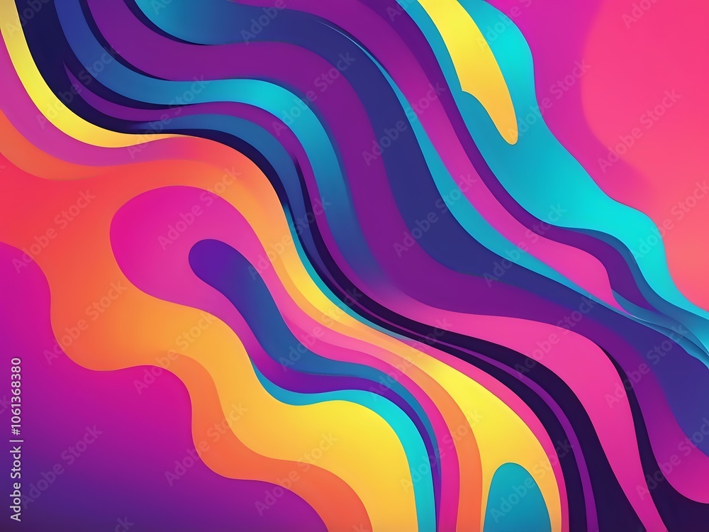 Obraz premium elegant design abstact neon color gradient background