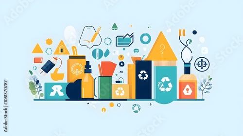 Sustainable Office Supplies Circular Economy System with Interconnected Modules and Renewable Materials