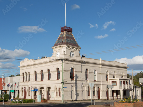 Historic town hall (built 1876) in Creswick, Victoria, Australia.  photo