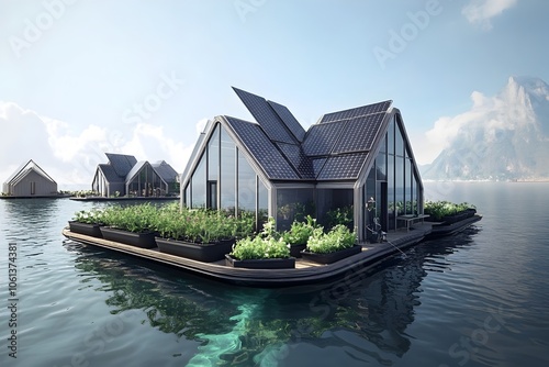 Self Sustaining Floating Eco City Built from Repurposed Plastic Waste photo