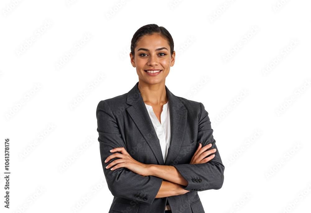 Attractive young business woman with arms crossed Attractive young business woman with arms crossed