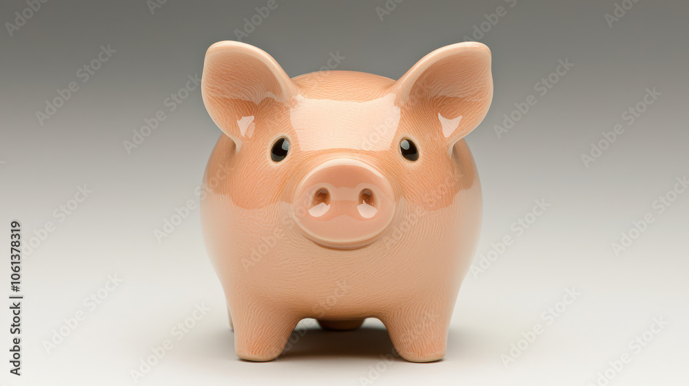 Ceramic piggy bank in cute design, perfect for saving money and teaching kids about finances. This charming piggy bank adds playful touch to any room decor Ceramic piggy bank in cute design, perfect for saving money and teaching kids about finances. This charming piggy bank adds playful touch to any room decor