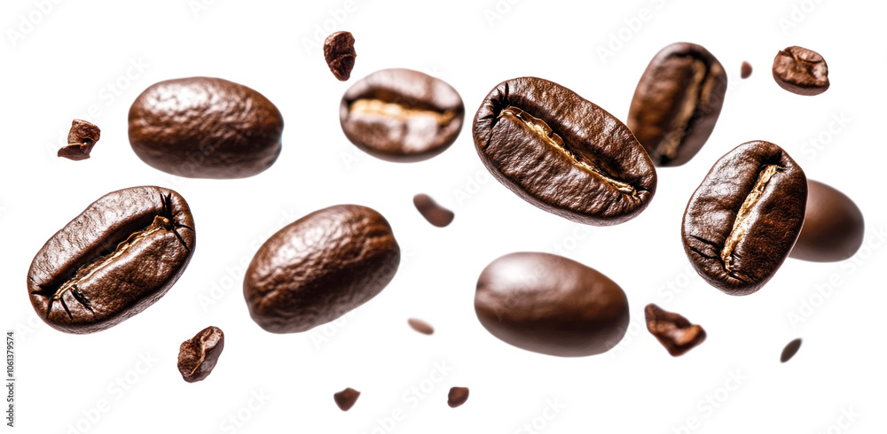 Fresh Coffee Beans on transparent background Fresh Coffee Beans on transparent background