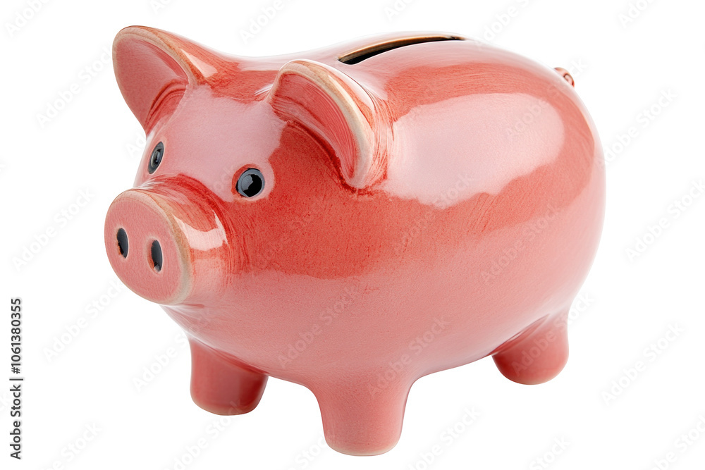 Cute Pink Piggy Bank for Savings and Financial Growth